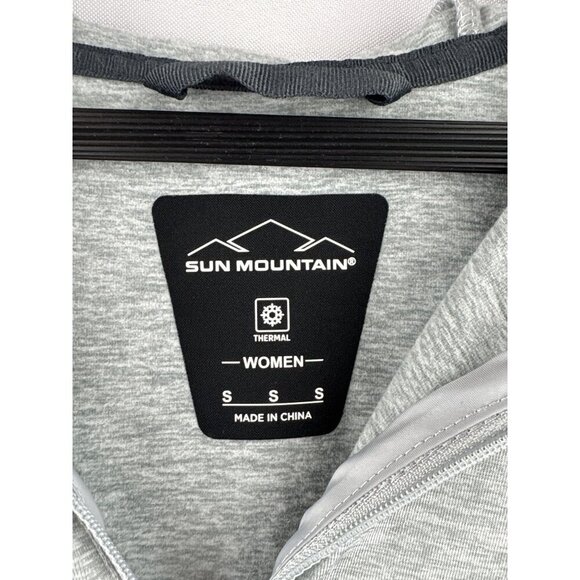 Sun Mountain Womens Thermal Hooded Jacket Small Gray Polyester Blend - Picture 3 of 7
